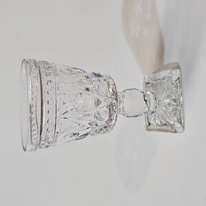 Vintage Colony Park Lane Cordial Shot Glass Toothpick Matchstick Holder - Clear